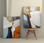 Wallity Conjunto de 2 Lienzos Decorativos Multicolor 50 x 70 cm